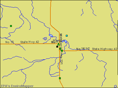 Manton, Michigan environmental map by EPA
