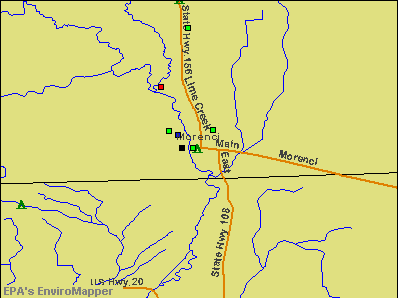 Morenci, Michigan environmental map by EPA