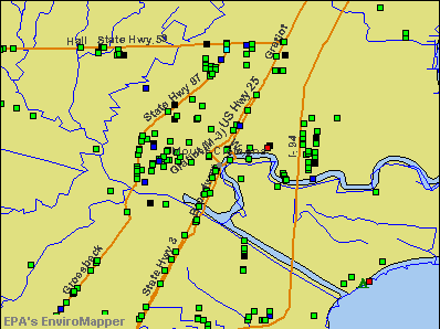 Mount Clemens, Michigan environmental map by EPA