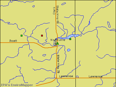 Nashville, Michigan environmental map by EPA