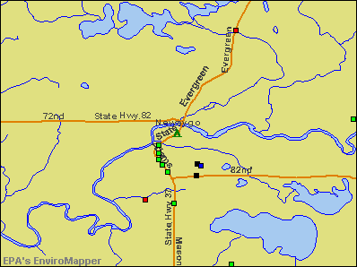 Newaygo, Michigan environmental map by EPA