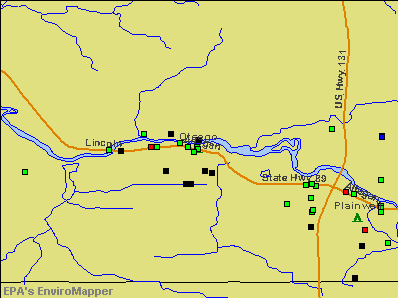 Otsego, Michigan environmental map by EPA