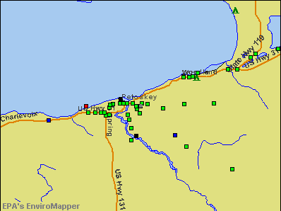 Petoskey, Michigan environmental map by EPA