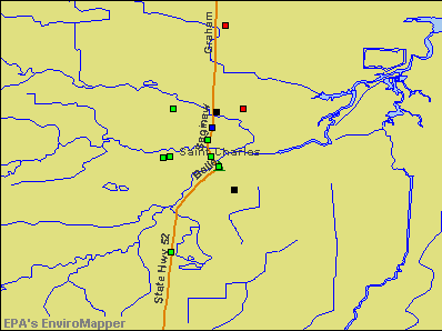 St. Charles, Michigan environmental map by EPA