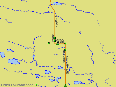 Stanton, Michigan environmental map by EPA