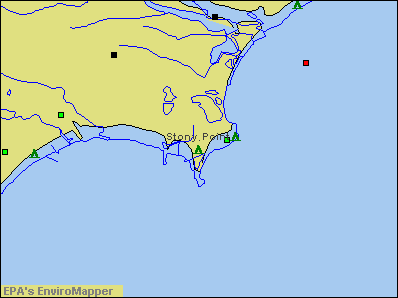 Stony Point, Michigan environmental map by EPA