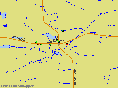 Bagley, Minnesota environmental map by EPA