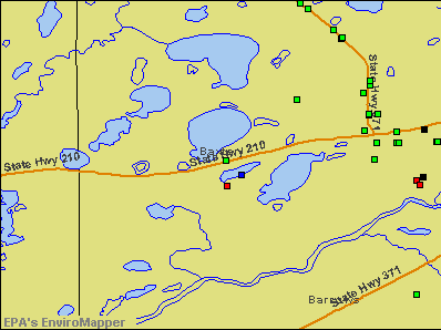 Baxter, Minnesota environmental map by EPA