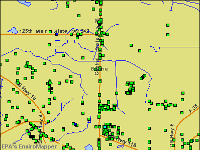 Blaine, Minnesota environmental map by EPA