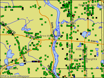 Brooklyn Center, Minnesota environmental map by EPA