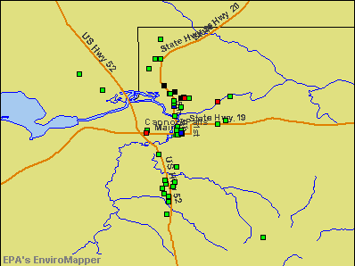 Cannon Falls, Minnesota environmental map by EPA