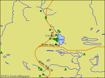 Chisholm, Minnesota environmental map by EPA