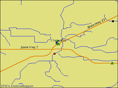 Clara City, Minnesota environmental map by EPA