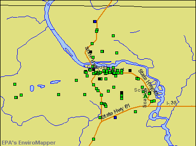 Cloquet, Minnesota environmental map by EPA