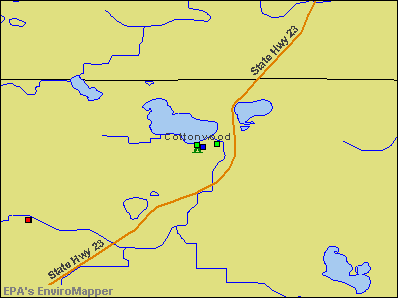 Cottonwood, Minnesota environmental map by EPA