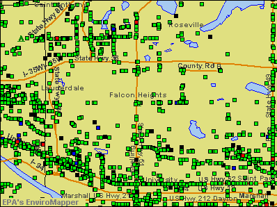 Falcon Heights, Minnesota environmental map by EPA