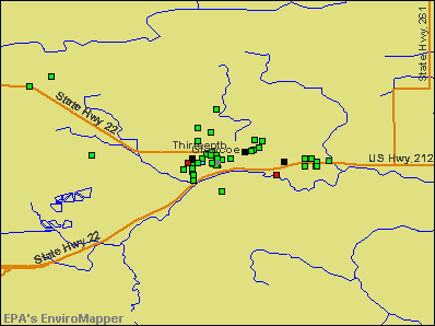 Glencoe, Minnesota environmental map by EPA