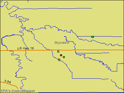 Glyndon, Minnesota environmental map by EPA