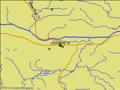 Houston, Minnesota environmental map by EPA