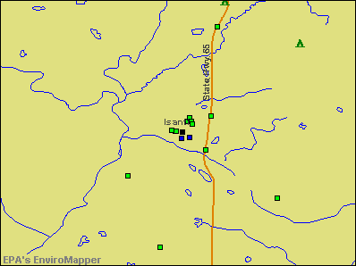 Isanti, Minnesota environmental map by EPA