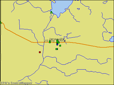 Janesville, Minnesota environmental map by EPA