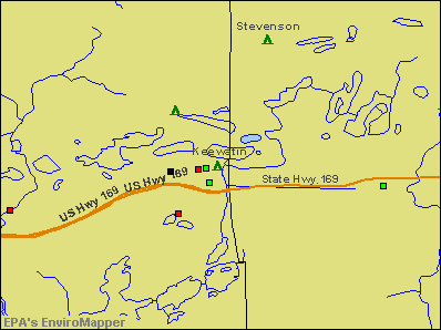 Keewatin, Minnesota environmental map by EPA