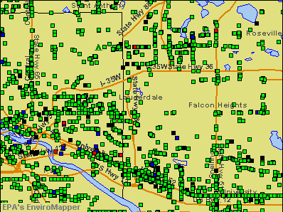Lauderdale, Minnesota environmental map by EPA