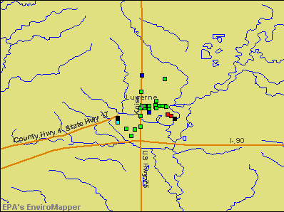 Luverne, Minnesota environmental map by EPA