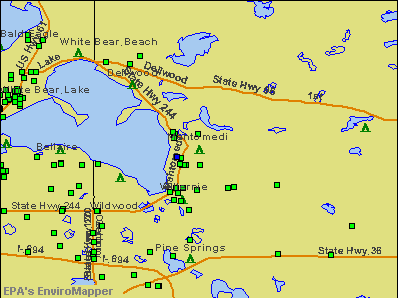 Mahtomedi, Minnesota environmental map by EPA