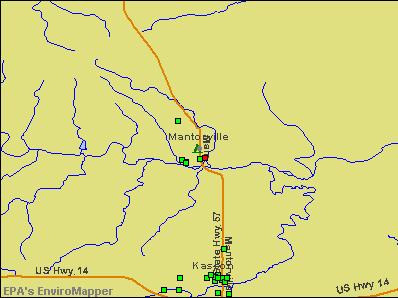 Mantorville, Minnesota environmental map by EPA