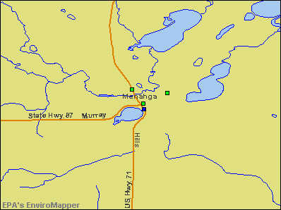Menahga, Minnesota environmental map by EPA