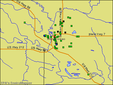 Montevideo, Minnesota environmental map by EPA