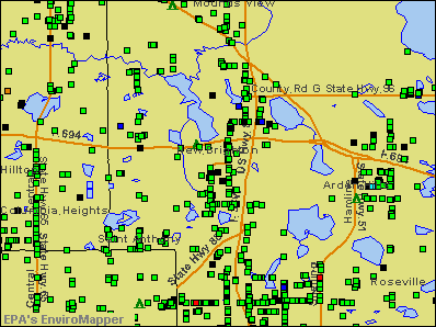 New Brighton, Minnesota environmental map by EPA
