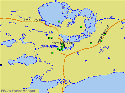 New London, Minnesota environmental map by EPA