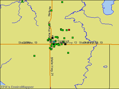 New Prague, Minnesota environmental map by EPA