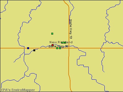 New Richland, Minnesota environmental map by EPA