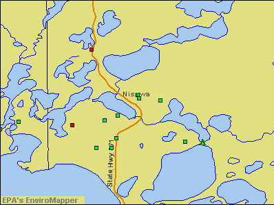 Nisswa, Minnesota environmental map by EPA