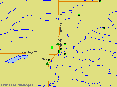 Pierz, Minnesota environmental map by EPA