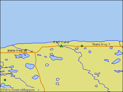 Red Lake, Minnesota environmental map by EPA
