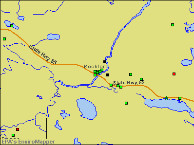Rockford, Minnesota environmental map by EPA