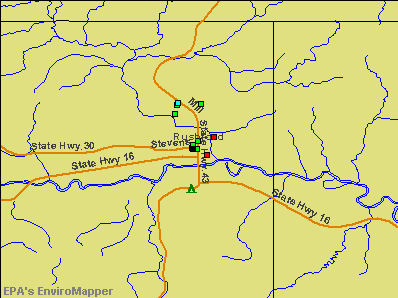 Rushford, Minnesota environmental map by EPA