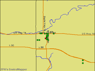 St. Charles, Minnesota environmental map by EPA