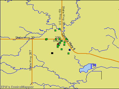Slayton, Minnesota environmental map by EPA