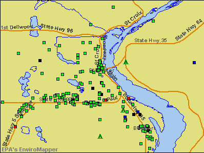 Stillwater, Minnesota environmental map by EPA