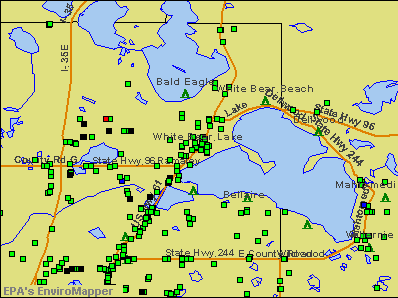 White Bear Lake, Minnesota environmental map by EPA