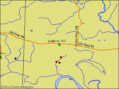 Coal Hill, Arkansas environmental map by EPA