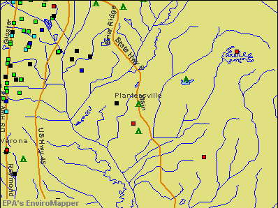 Plantersville, Mississippi environmental map by EPA