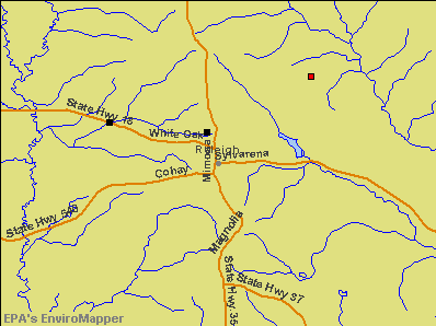Raleigh, Mississippi environmental map by EPA