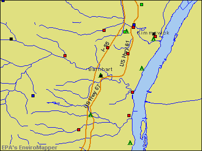Barnhart, Missouri environmental map by EPA