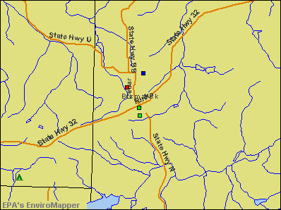 Bismarck, Missouri environmental map by EPA